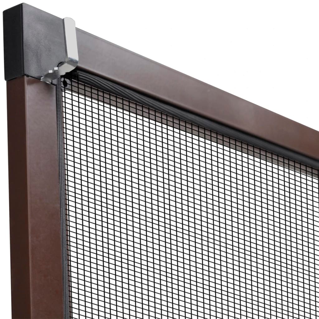 Brown Insect Screen for Windows 100 x 120 cm